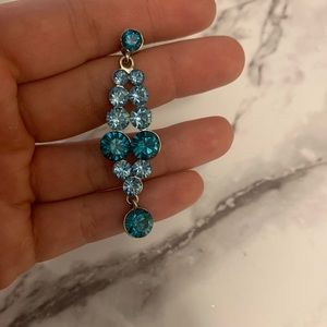 Blue sparkle earrings